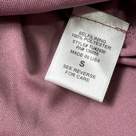 Beacon Apparel Womens Elegant Blouse Rose Sz S Texture Bohimian Blouse NWOT - Picture 8 of 11